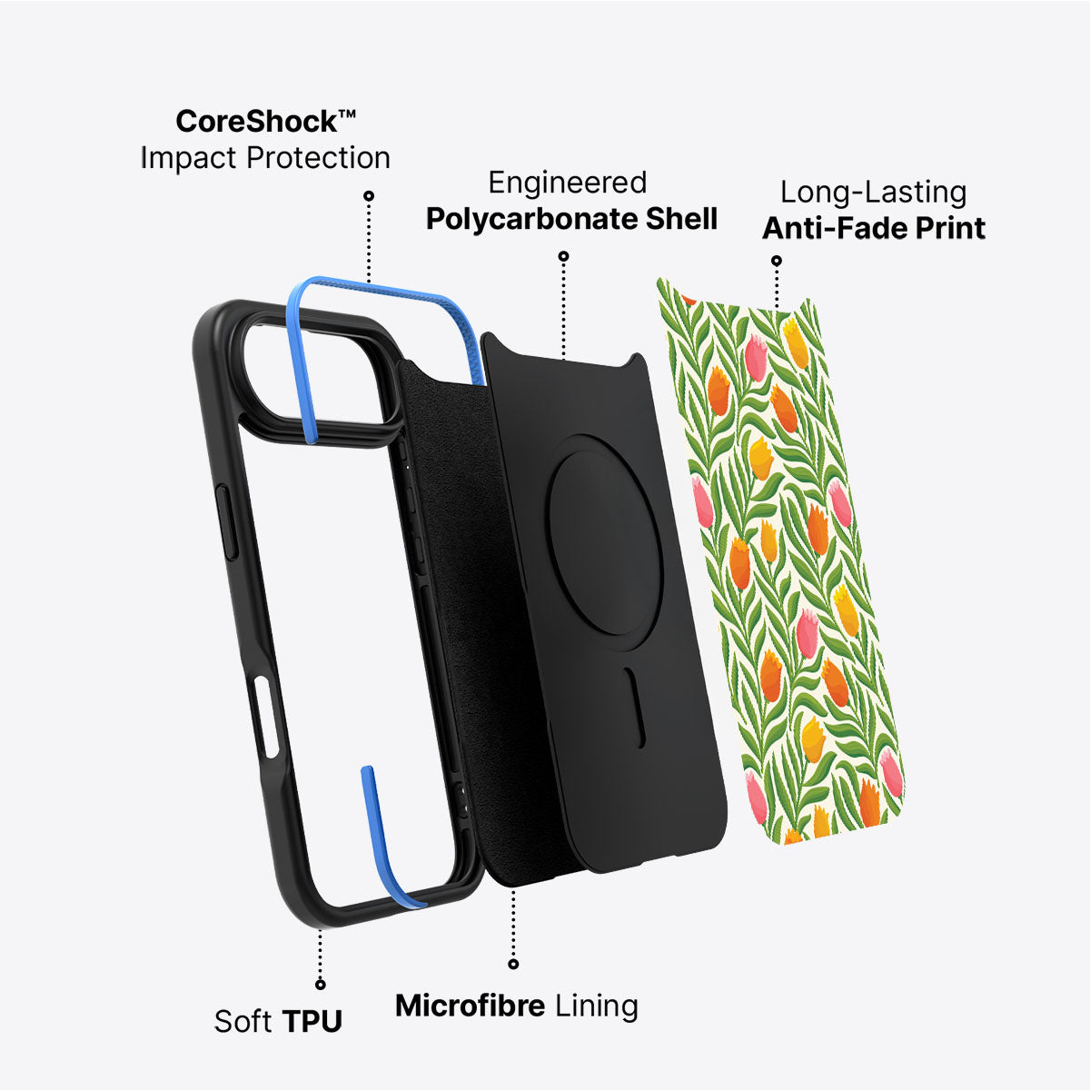 Spring Tulips - iPhone 17 Air Case #case type_core (non magsafe)