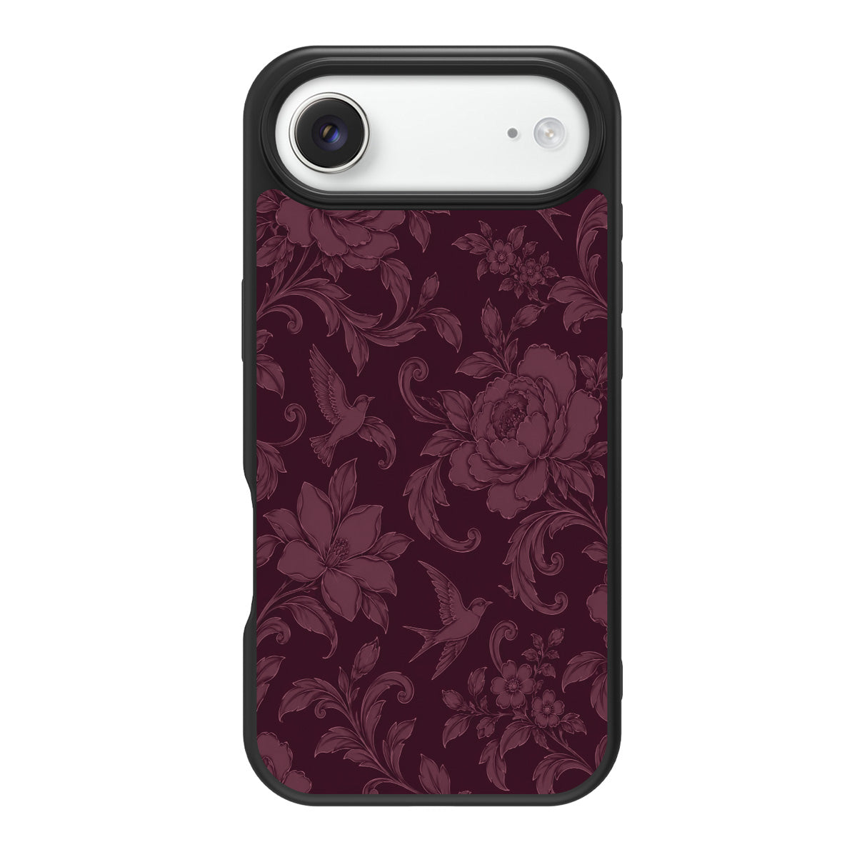 Swallow Damask design back view – iPhone Air case