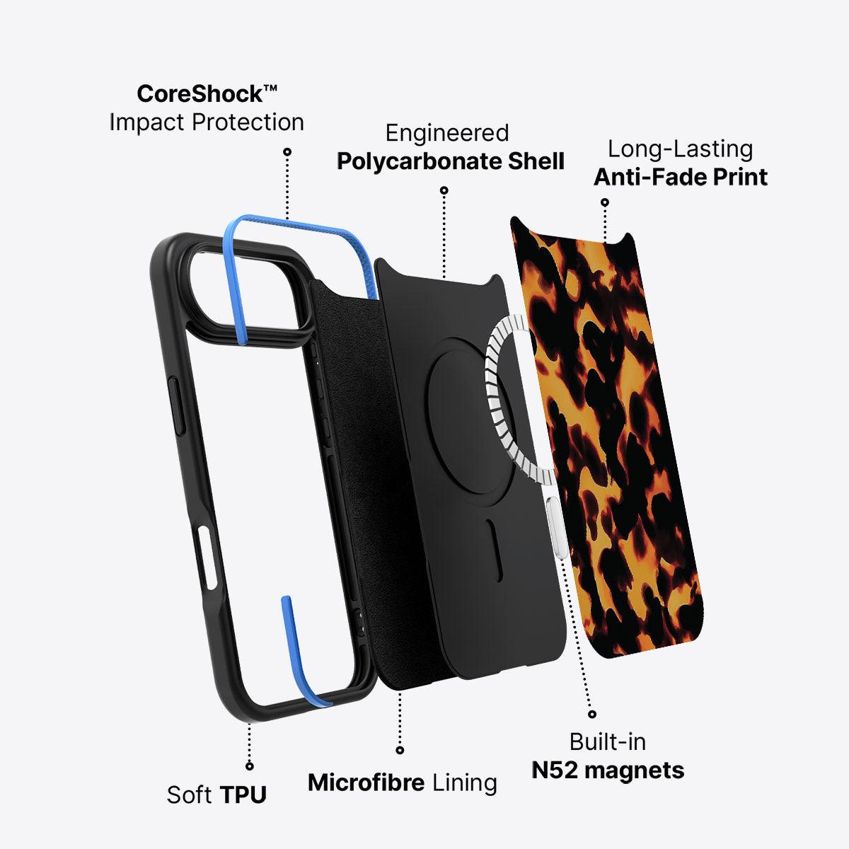 iPhone Air Case with MagSafe – Tortoise Shell
