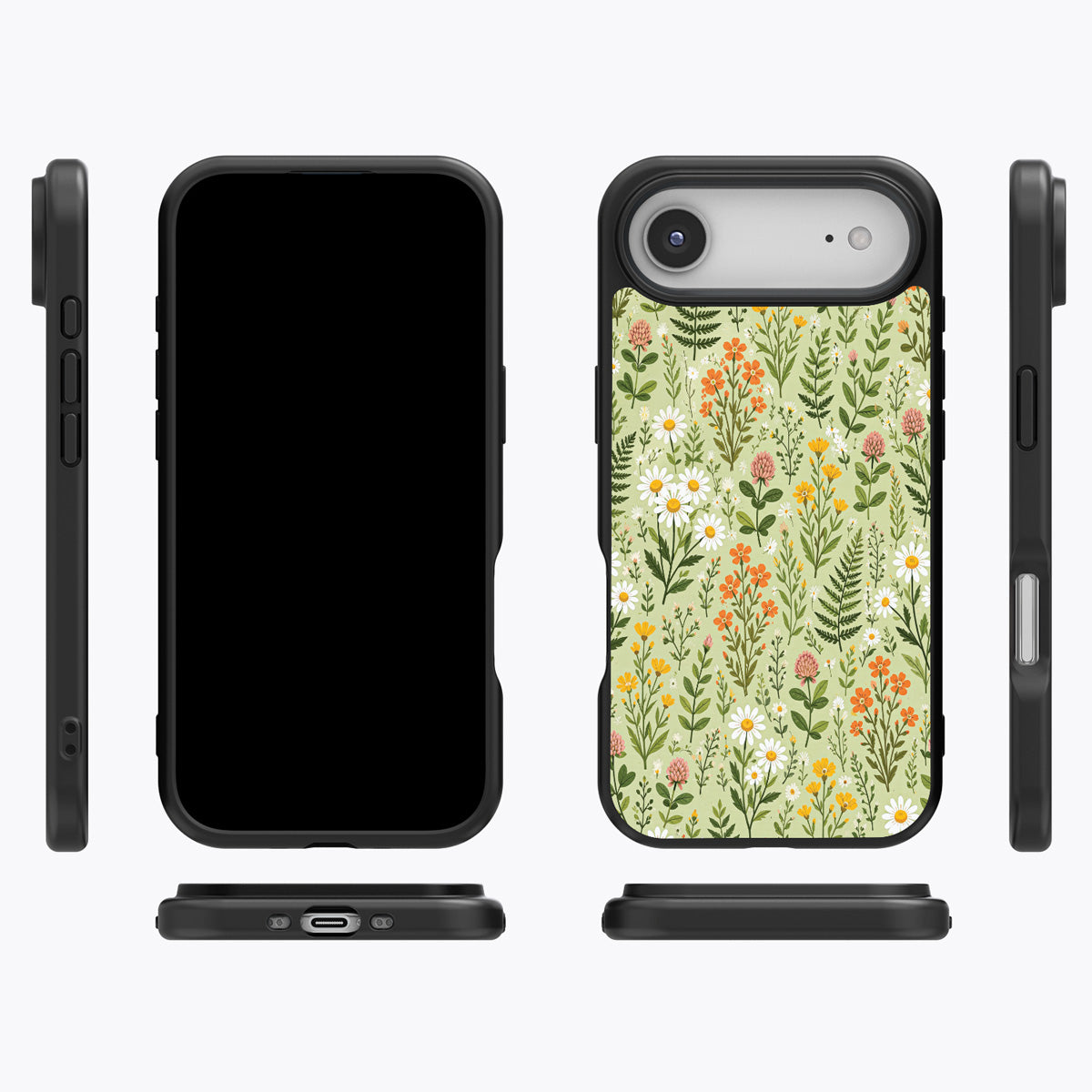 Wildflower Meadow iPhone Air case cover – multi-angle view