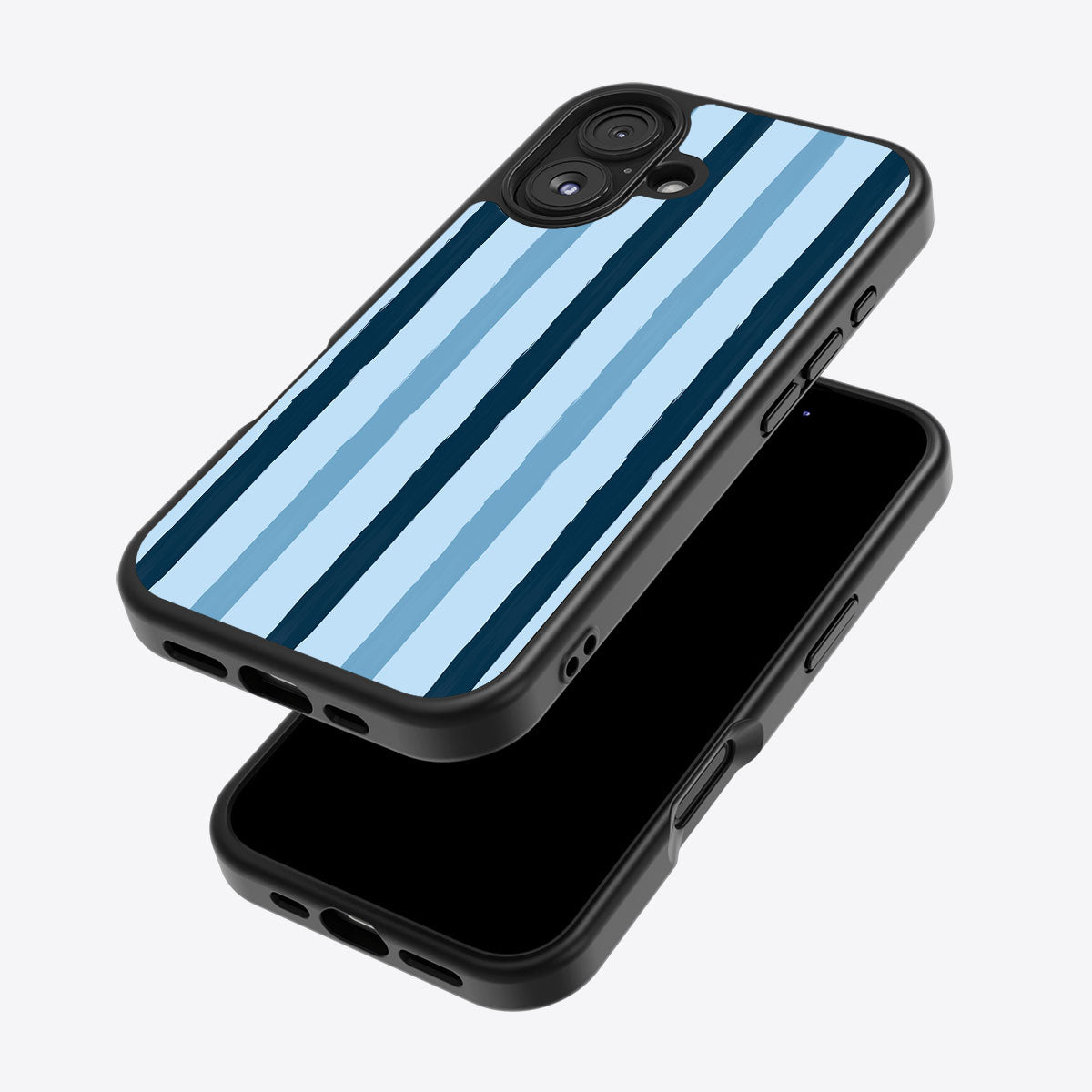Blue Watercolor Stripes - iPhone 17 Case #case type_core (magsafe), #case type_core (non magsafe)