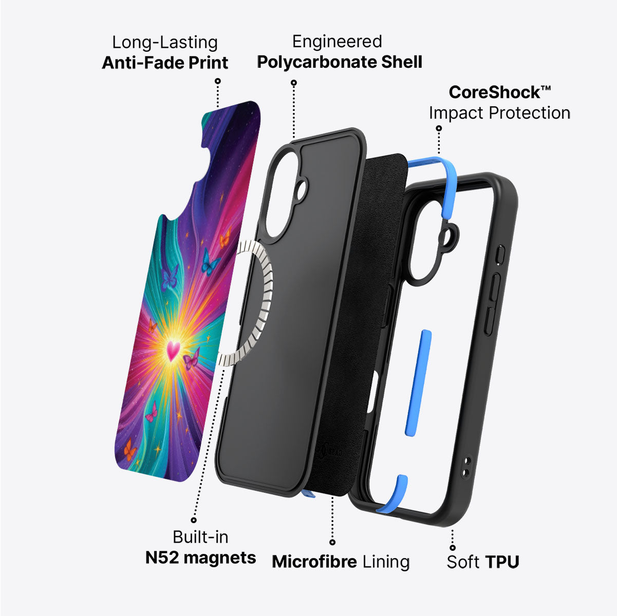 iPhone 17 Case with MagSafe – Cosmic Aura