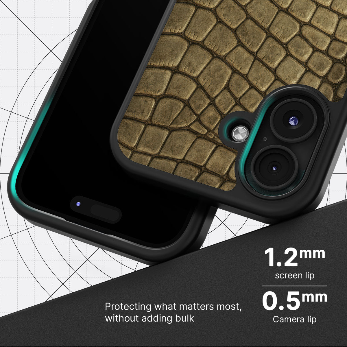 Croc Scales - iPhone 17 Case #case type_core (magsafe), #case type_core (non magsafe)