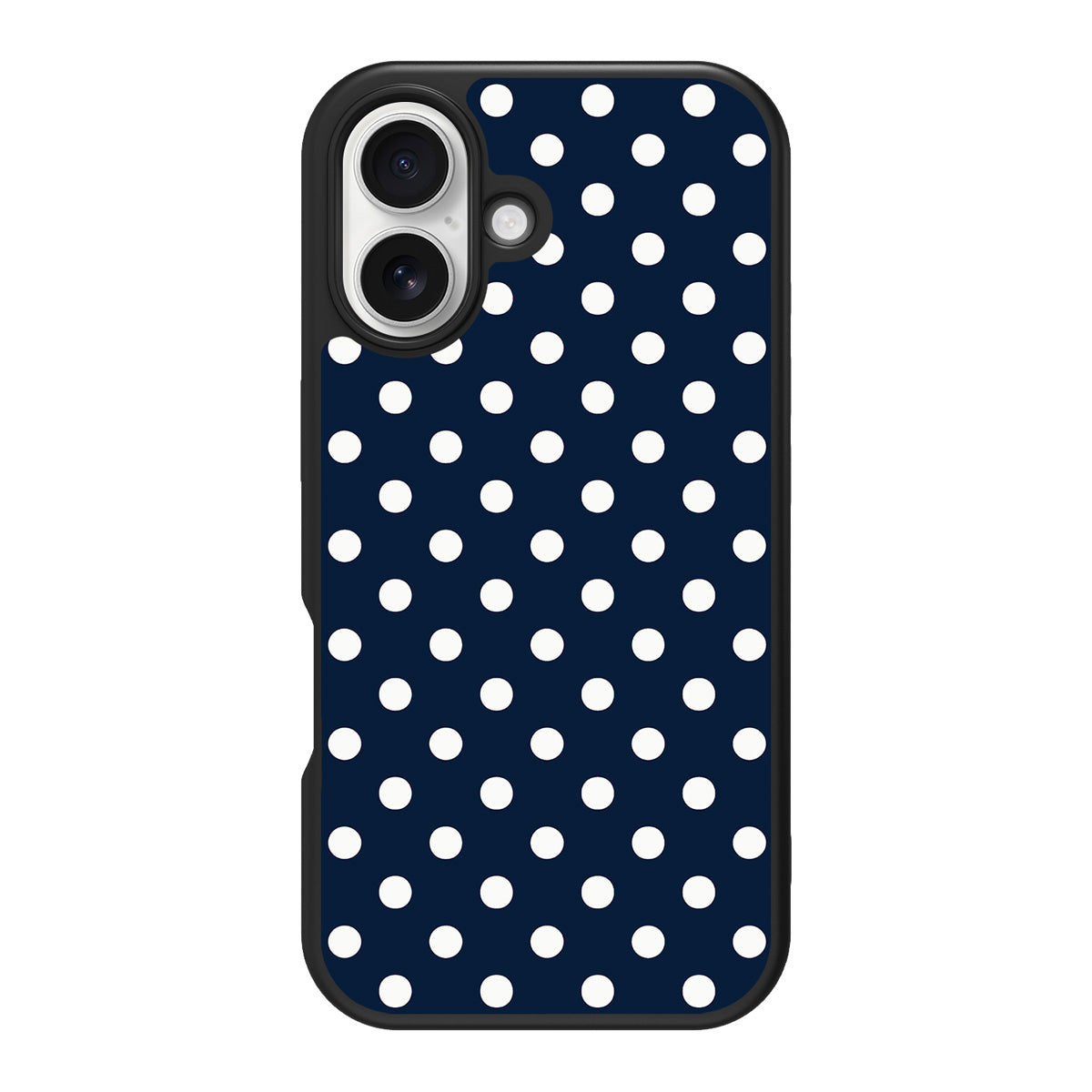 Navy Polka Dot iPhone 17 Case – Deep Sea | MagSafe