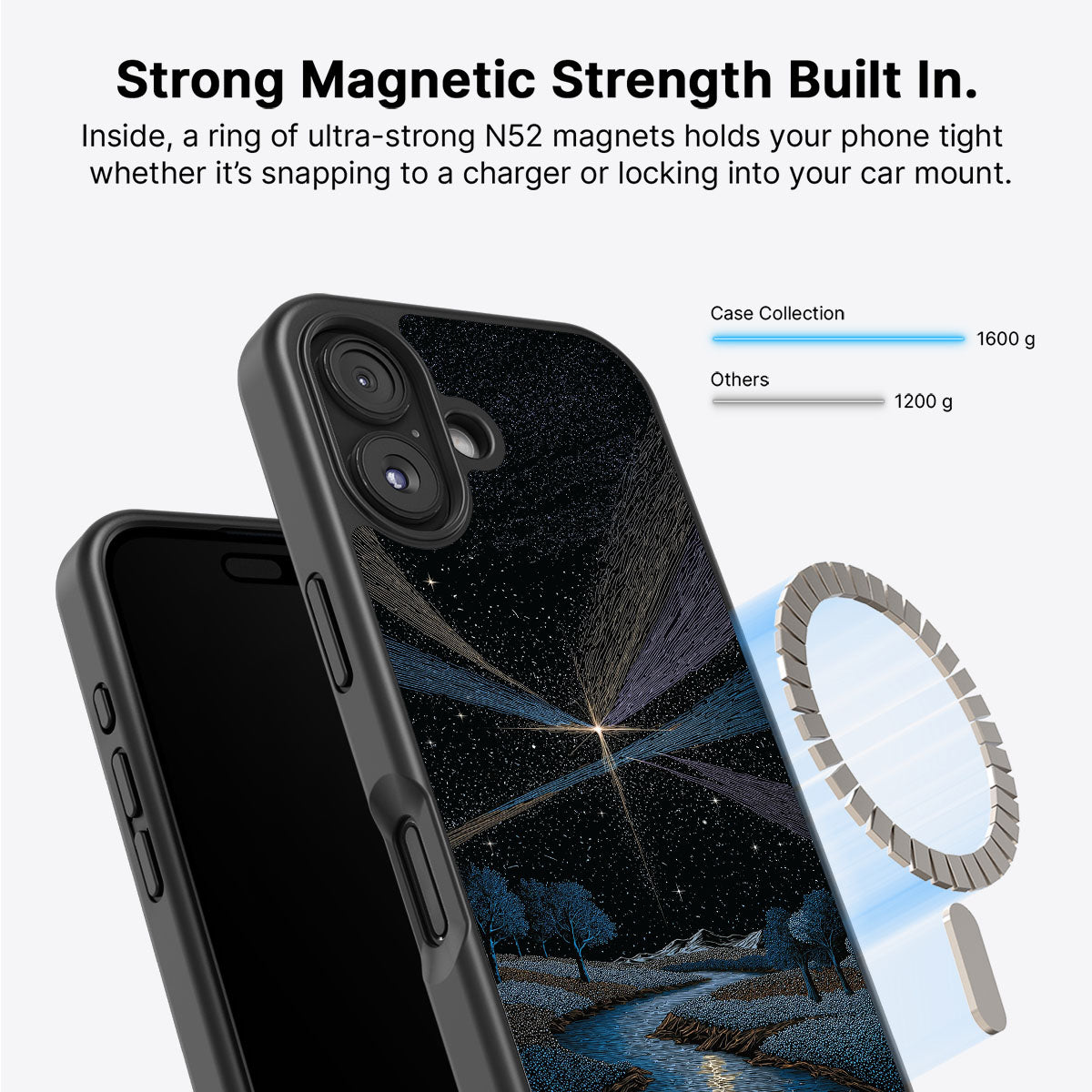 iPhone 17 Case with MagSafe – Falling Star