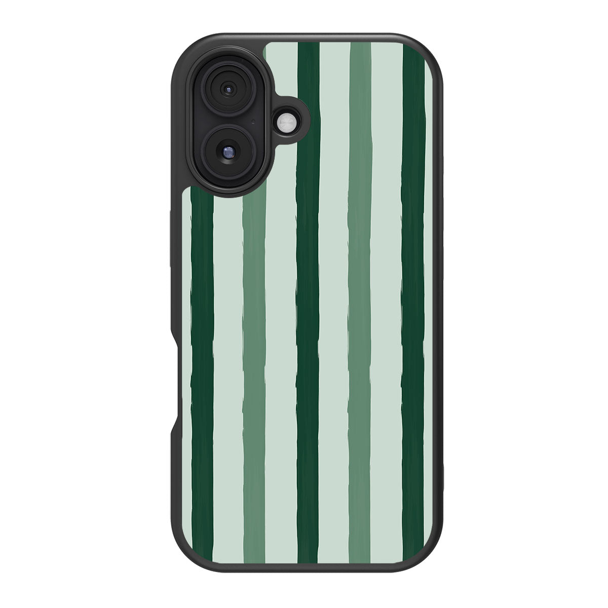 Green Watercolor Stripes - iPhone 17 Case #case type_core (magsafe), #case type_core (non magsafe)