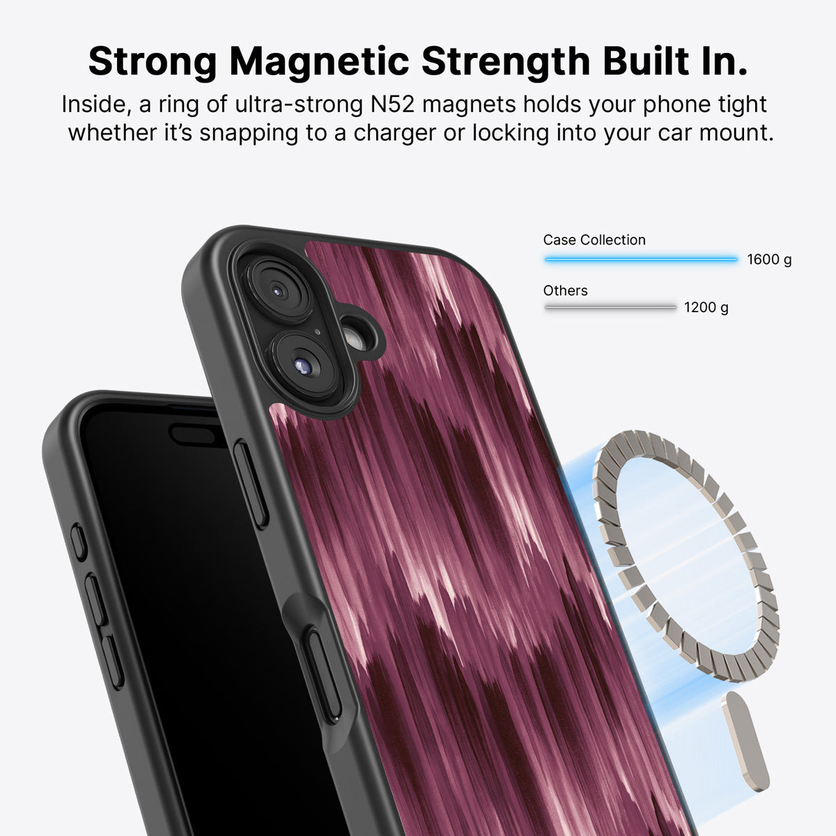iPhone 17 MagSafe case – Ikat Haze design