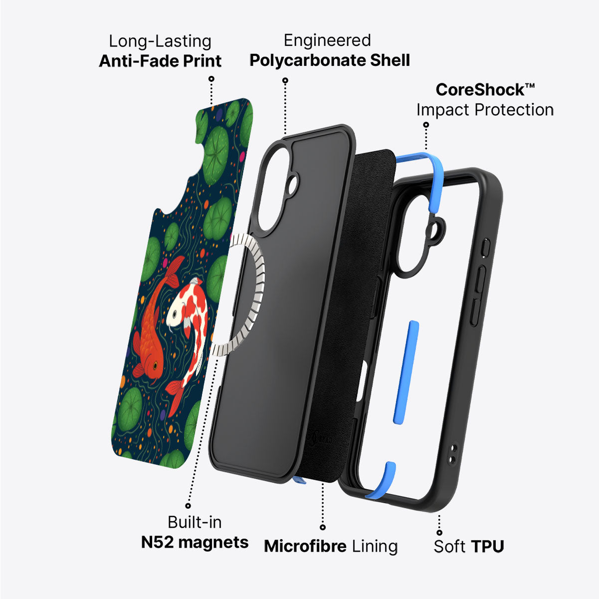 Koi Fish - iPhone 17 Case, #case type_core (magsafe)