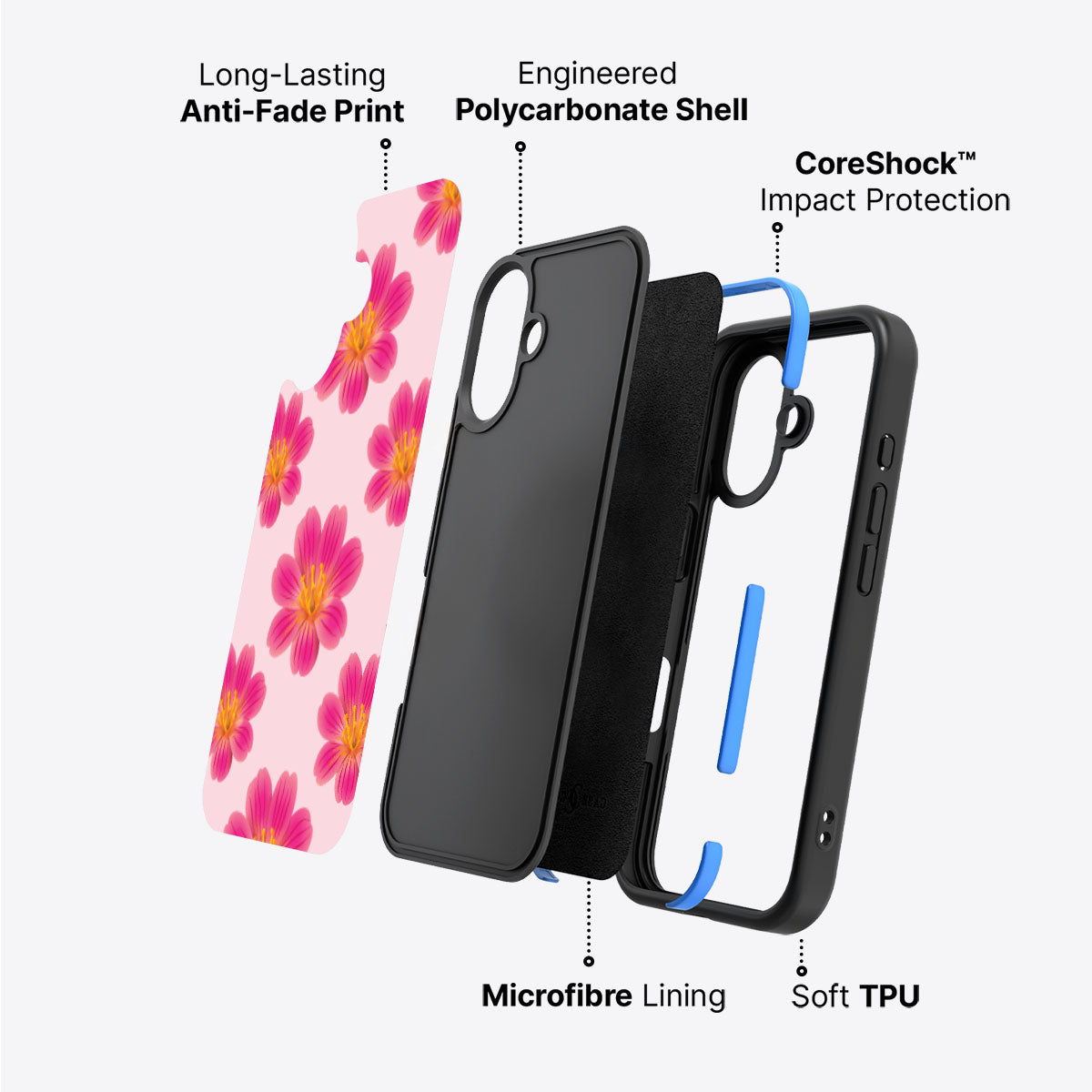 Lewisia Cotyledon - iPhone 17 Case #case type_core (non magsafe)