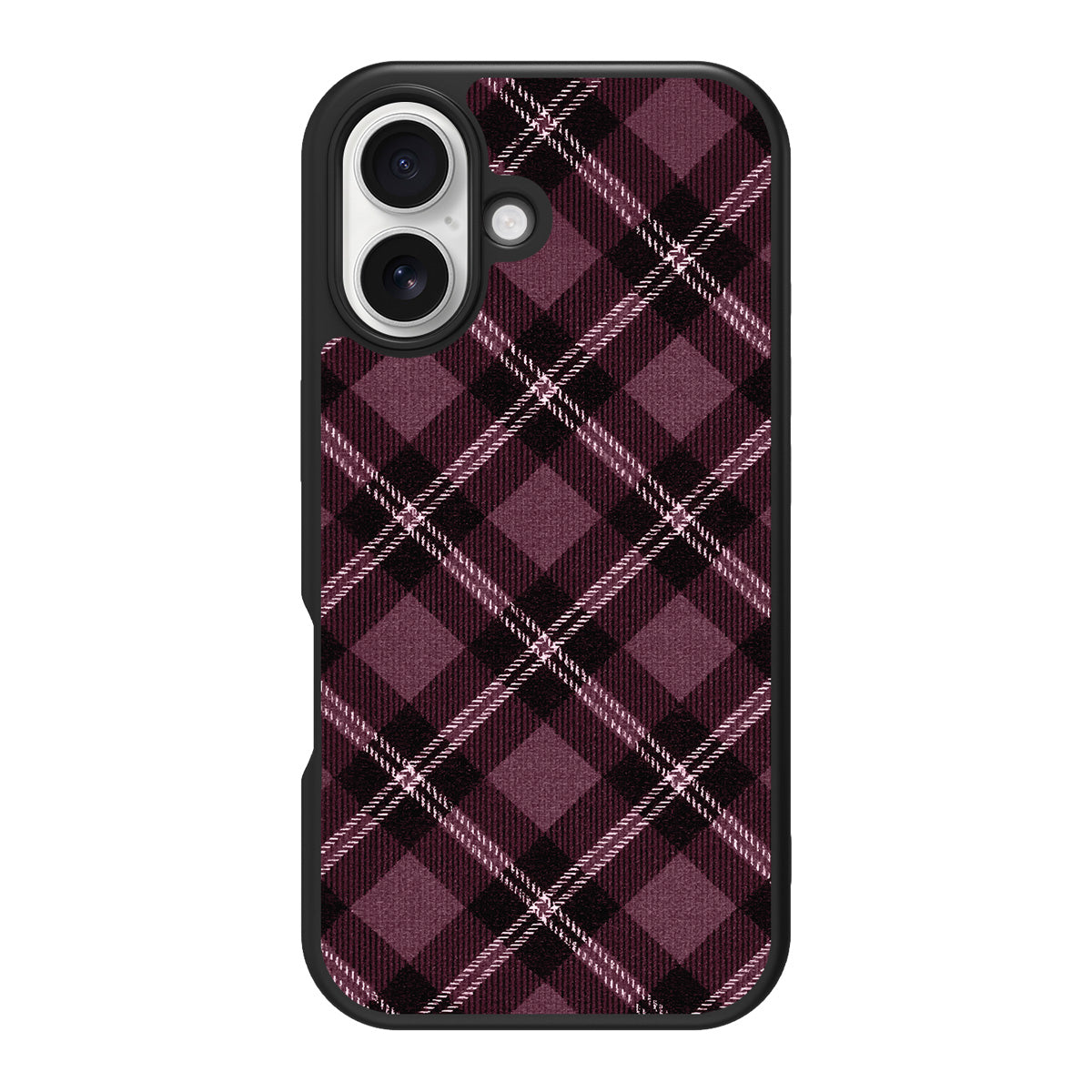 Merlot Weave design back view – iPhone 17 case