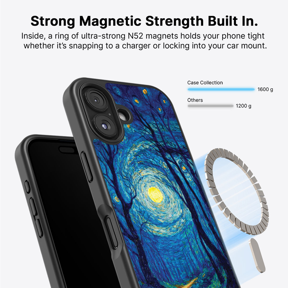 iPhone 17 Case with MagSafe – Moonlit Forest