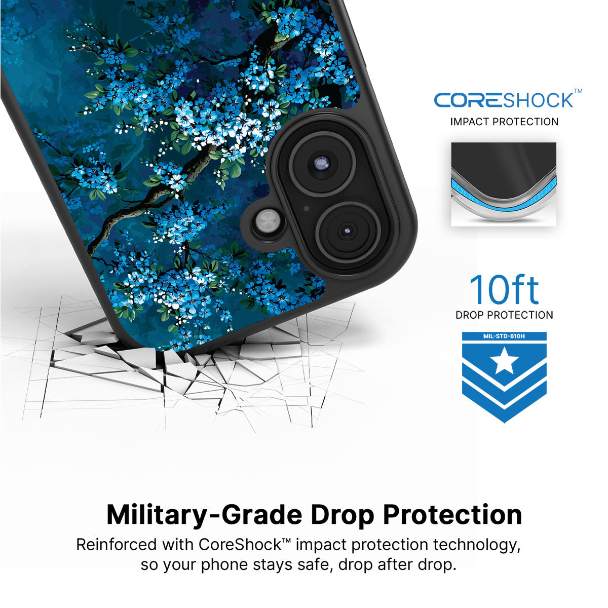 Moonlit Petals - iPhone 17 Case #case type_core (magsafe), #case type_core (non magsafe)