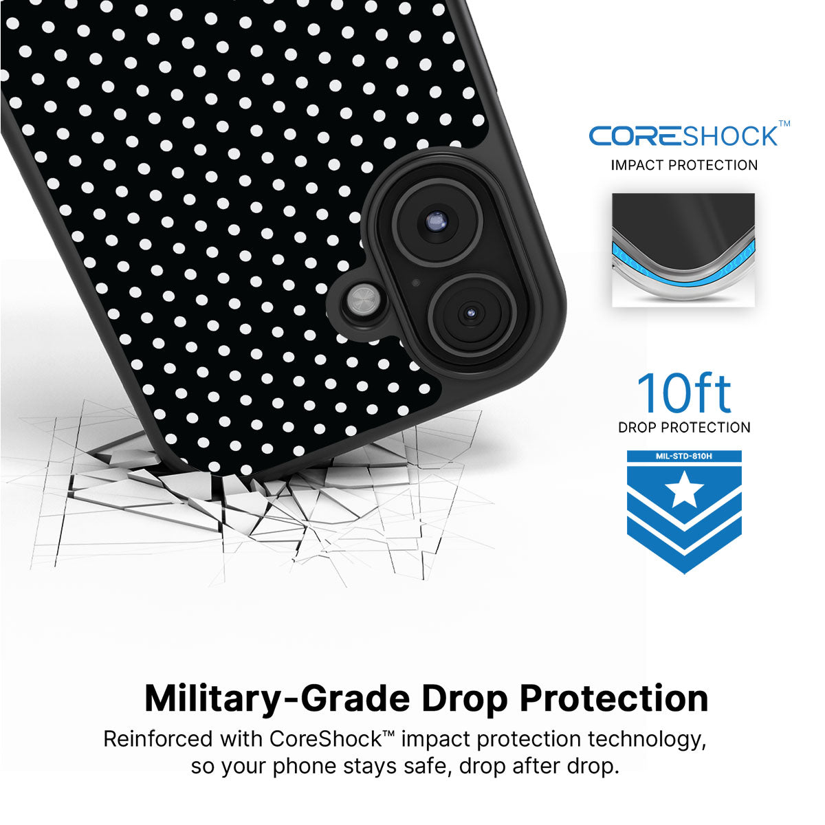 Noir Mesh - iPhone 17 Case #case type_core (magsafe), #case type_core (non magsafe)