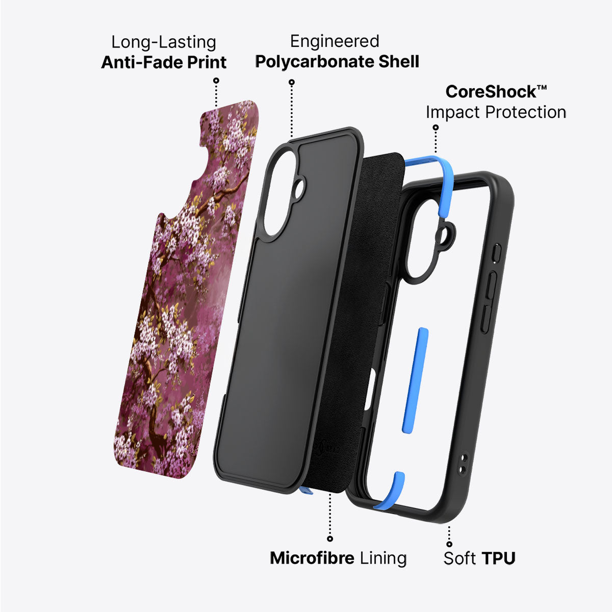 Rose Whisper - iPhone 17 Case #case type_core (non magsafe)