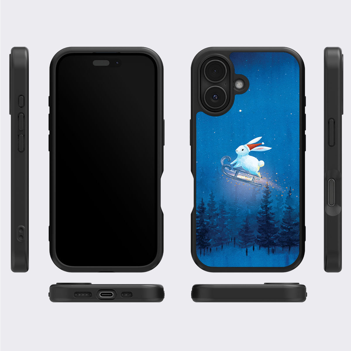 Santa Bunny - iPhone 17 Case #case type_core (magsafe), #case type_core (non magsafe)