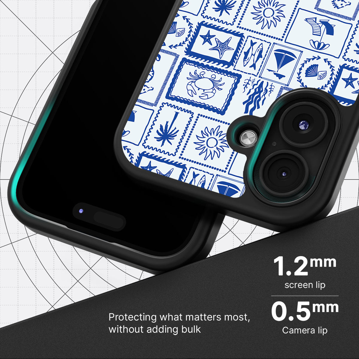 Seaside Sketches - iPhone 17 Case #case type_core (magsafe), #case type_core (non magsafe)