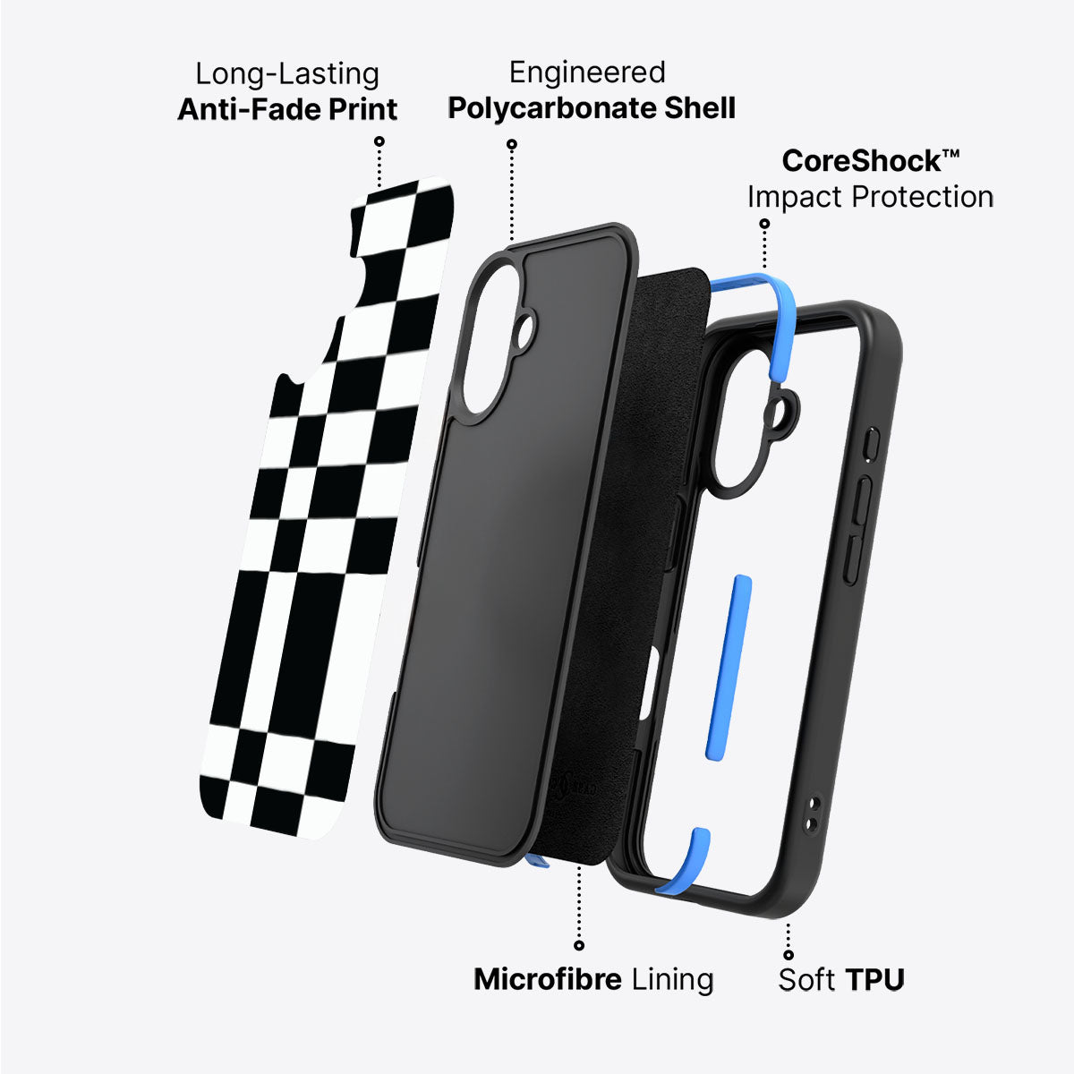 Skewed Checks - iPhone 17 Case #case type_core (non magsafe)