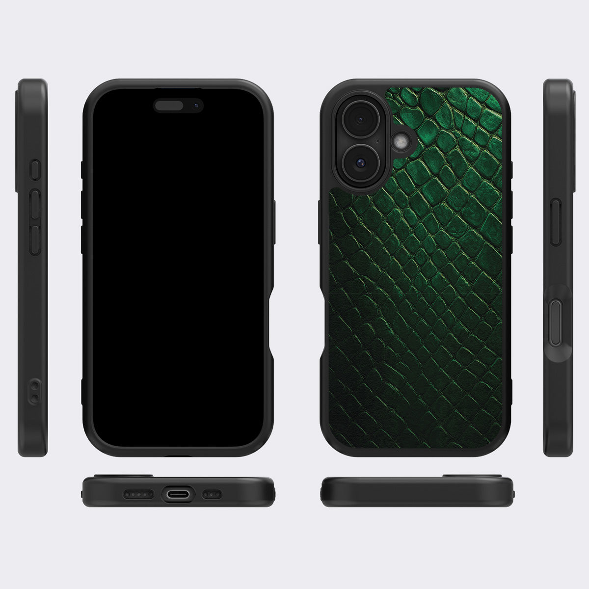 Green Designer iPhone 17 Case – Slytherin Senses | MagSafe