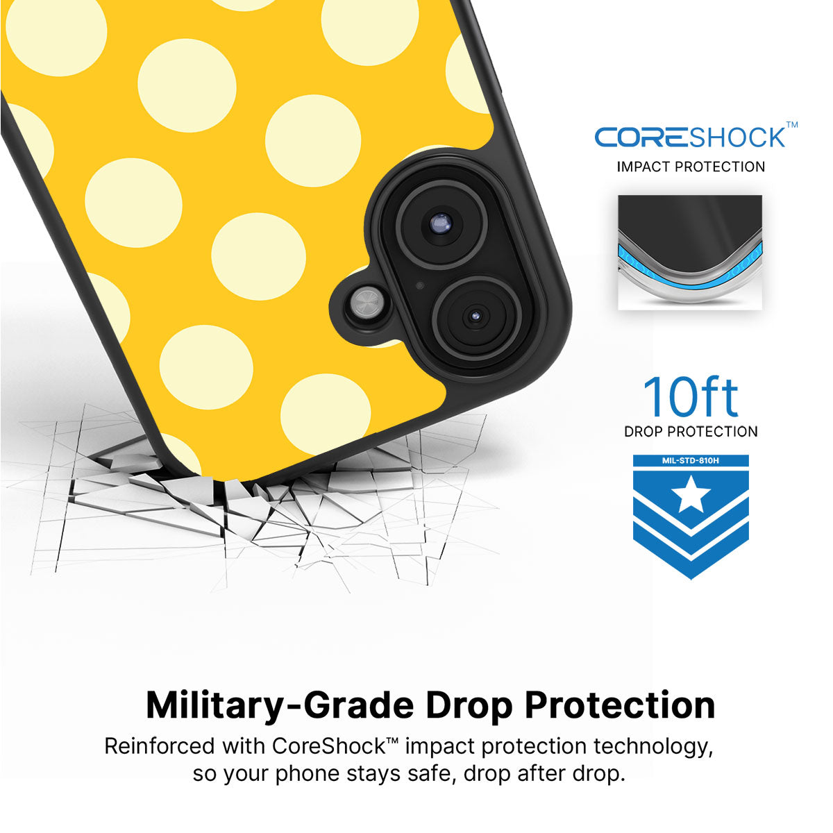 Sunny Dots - iPhone 17 Case #case type_core (magsafe), #case type_core (non magsafe)