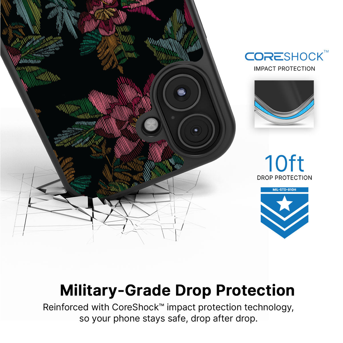 Woven Blooms - iPhone 17 Case #case type_core (magsafe), #case type_core (non magsafe)