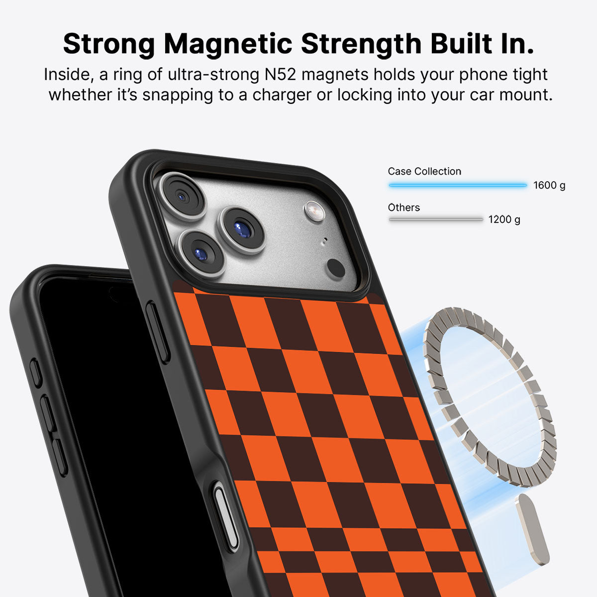 iPhone 17 Pro MagSafe case – Amber Pop design