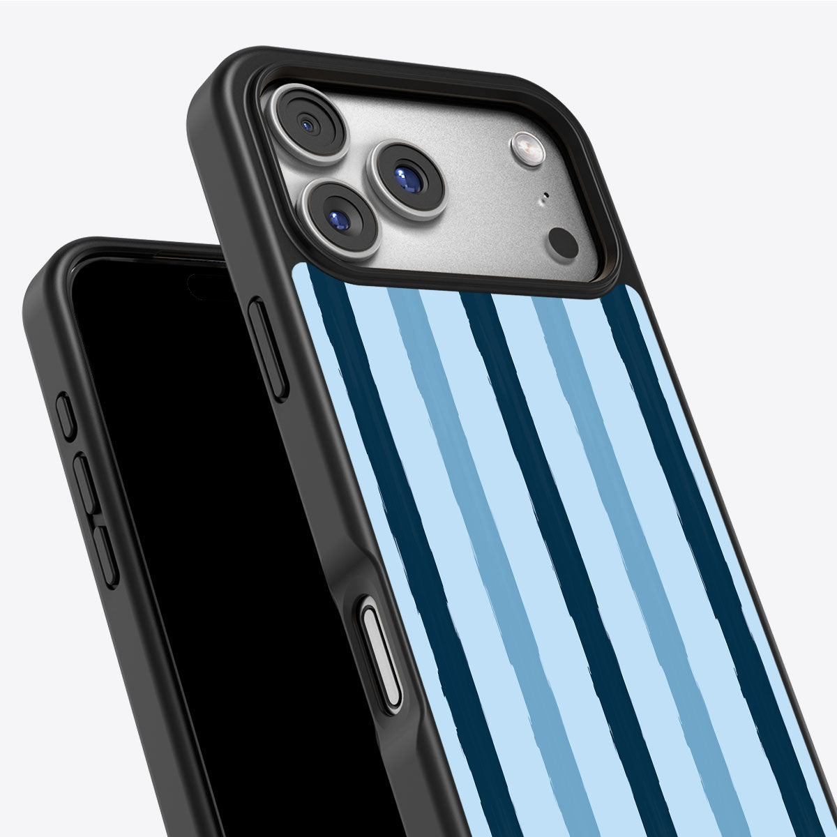 Blue Watercolor Stripes - iPhone 17 Pro Case #case type_core (non magsafe)