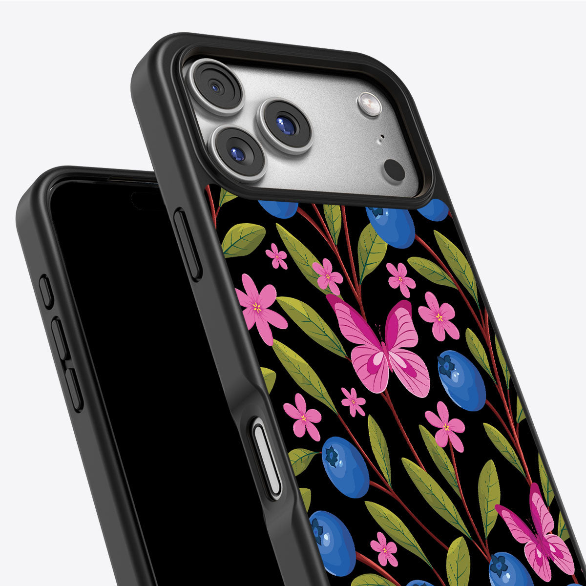 Blueberry Butterflies - iPhone 17 Pro Case #case type_core (non magsafe)