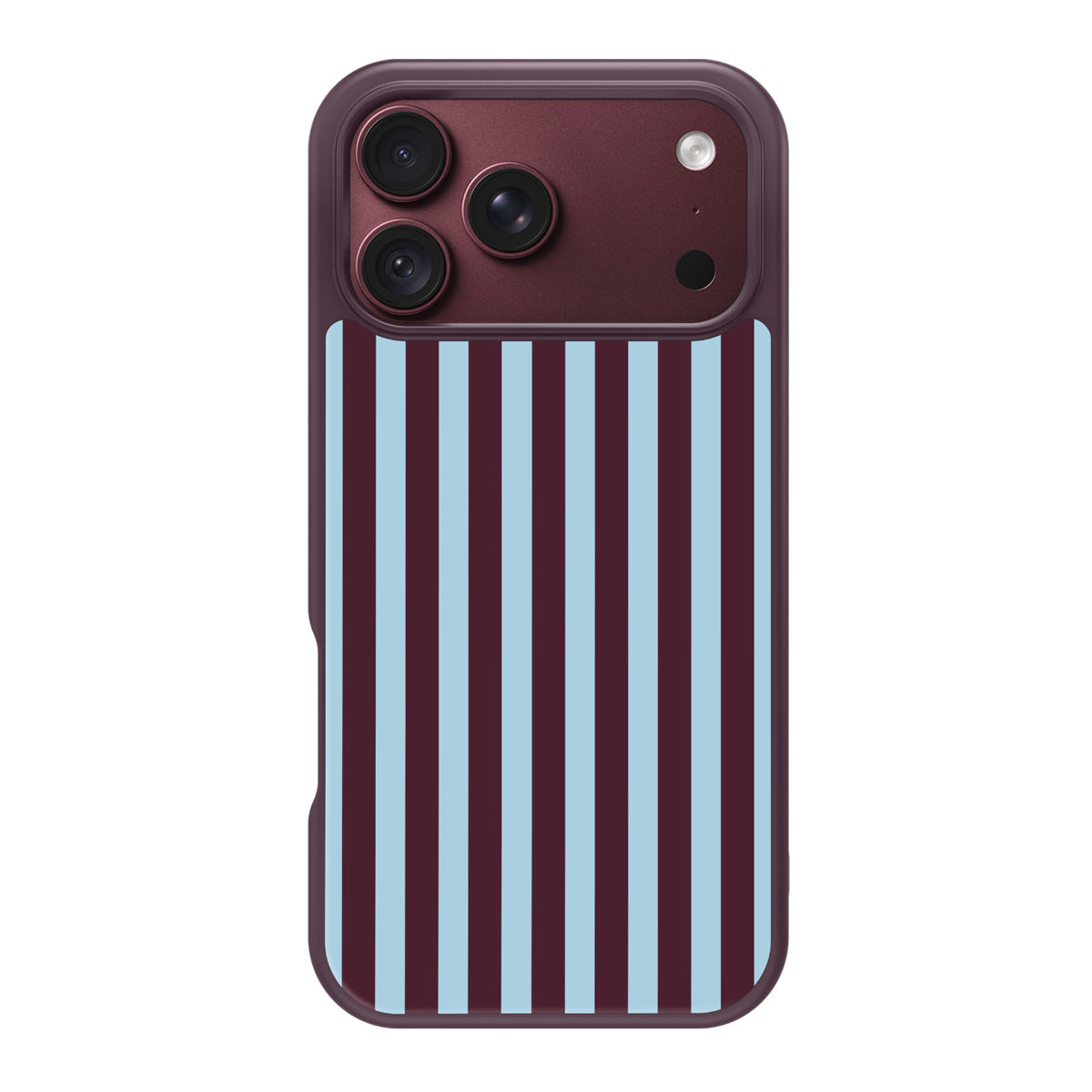 Cabernet Column design back view – iPhone 17 Pro case