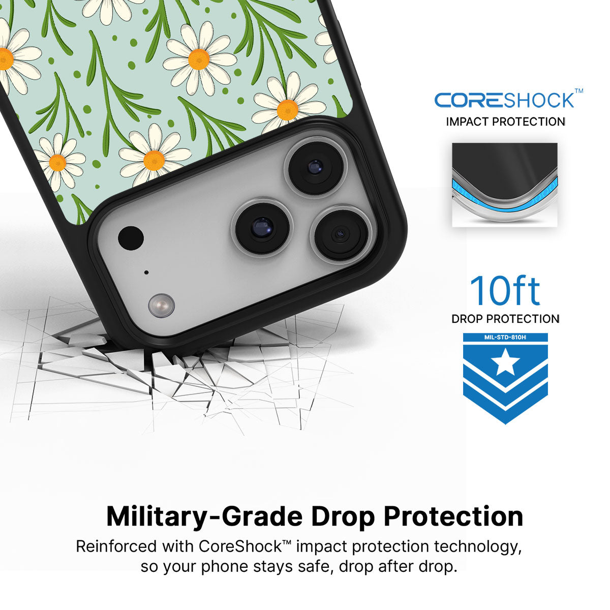 Daisy Flowers - iPhone 17 Pro Case #case type_core (magsafe), #case type_core (non magsafe)