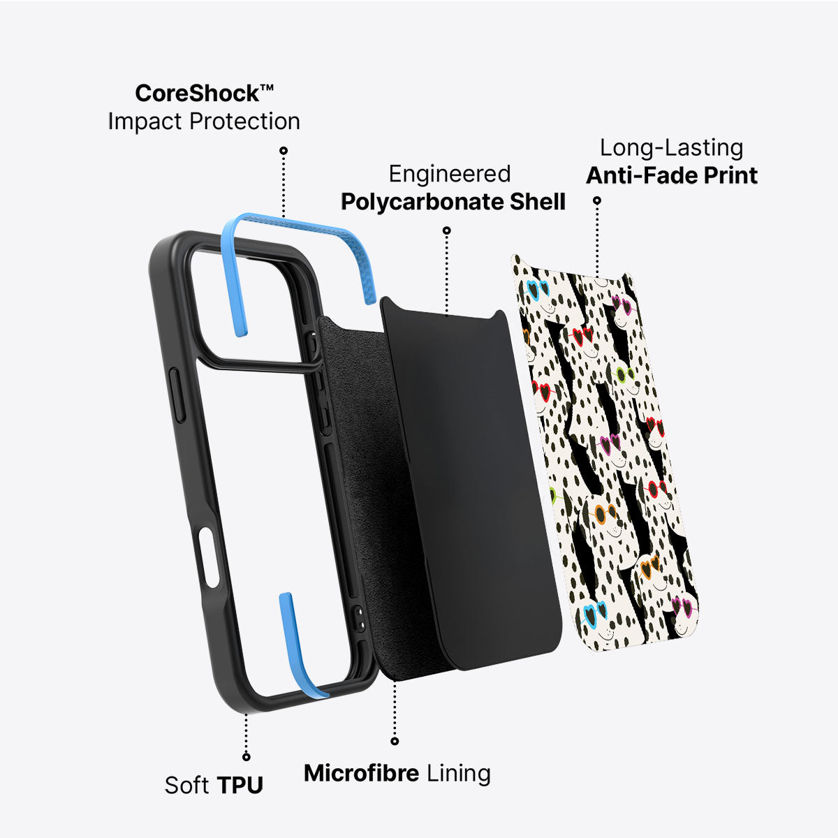 Dalmatian Dog - iPhone 17 Pro Case, #case type_core (non magsafe)