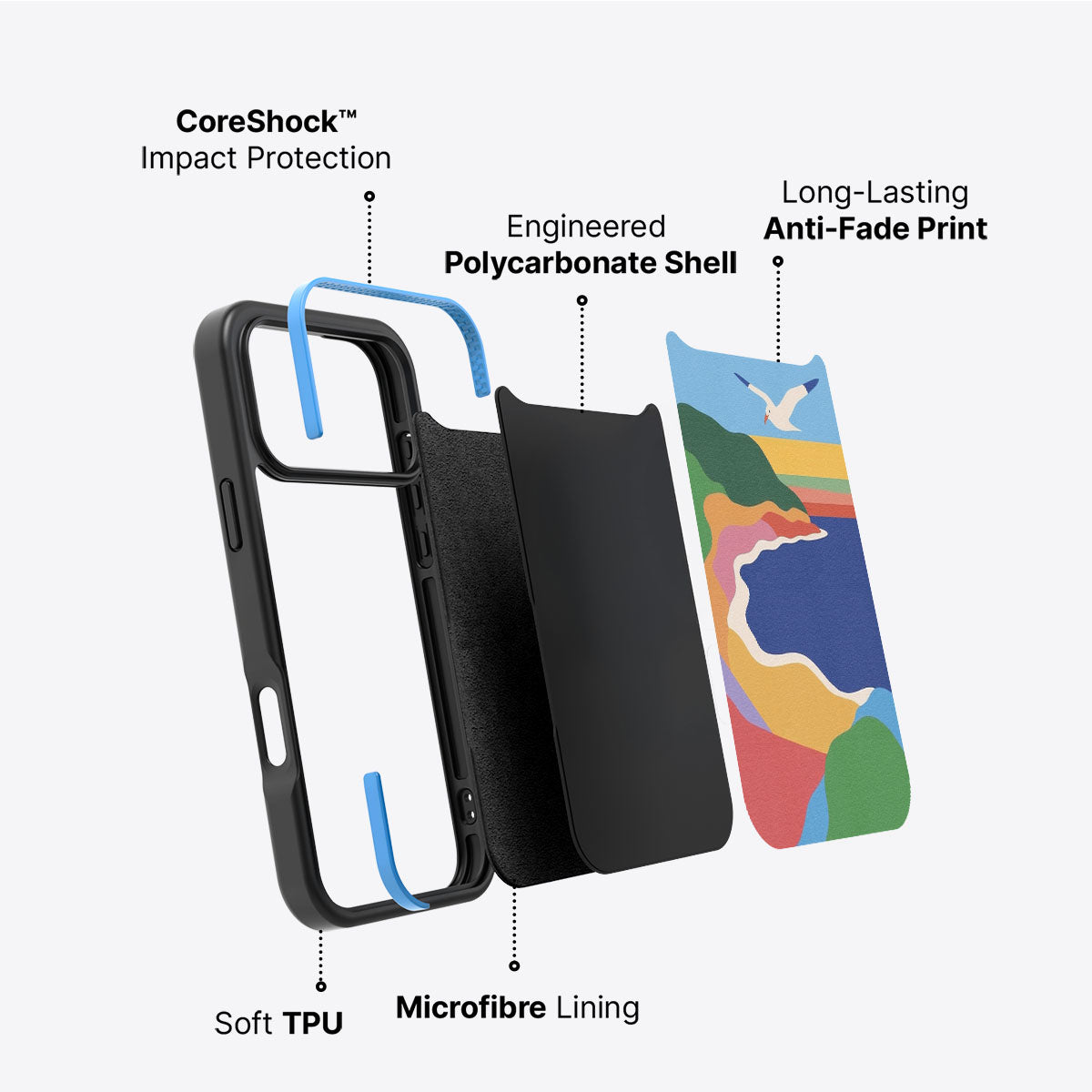 Joy Beach - iPhone 17 Pro Case #case type_core (non magsafe)