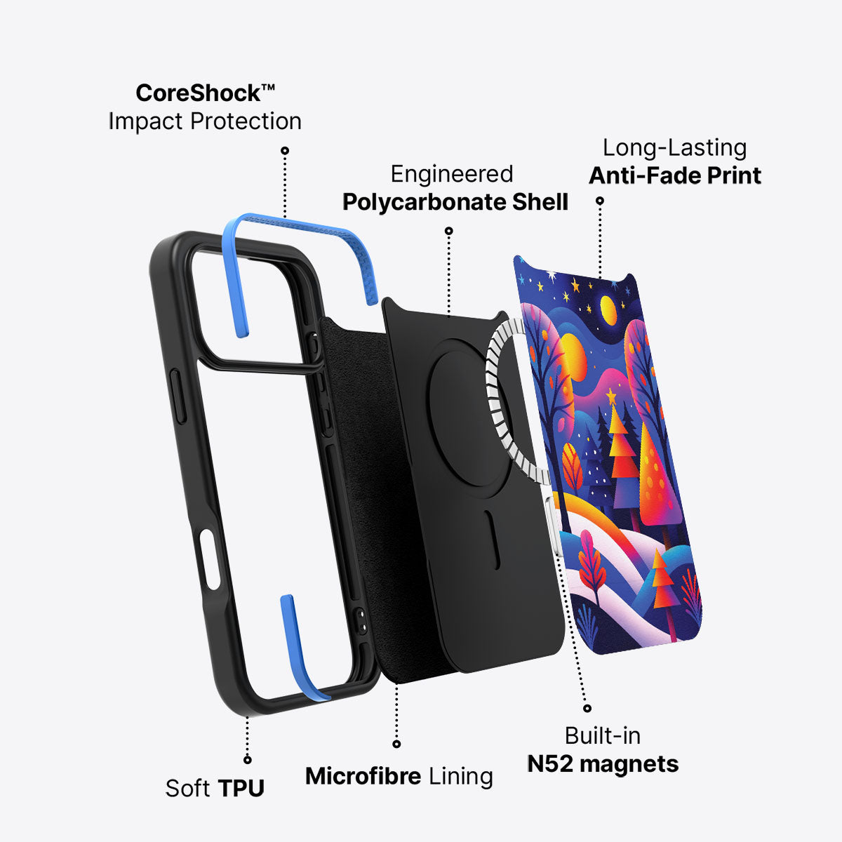 Luminous Joy - iPhone 17 Pro Case #case type_core (magsafe)