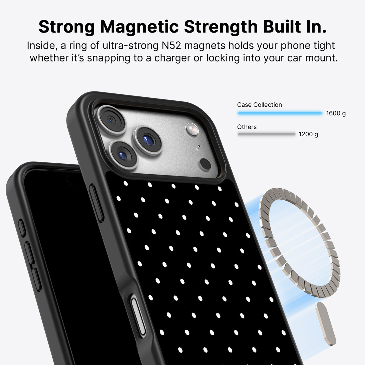 iPhone 17 Pro MagSafe case – Midnight Confetti design