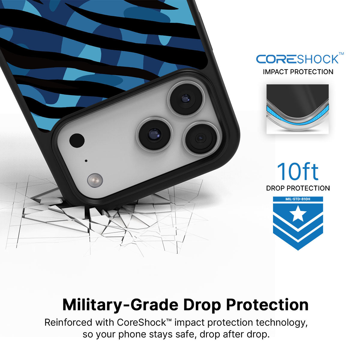 Ocean Camo - iPhone 17 Pro Case