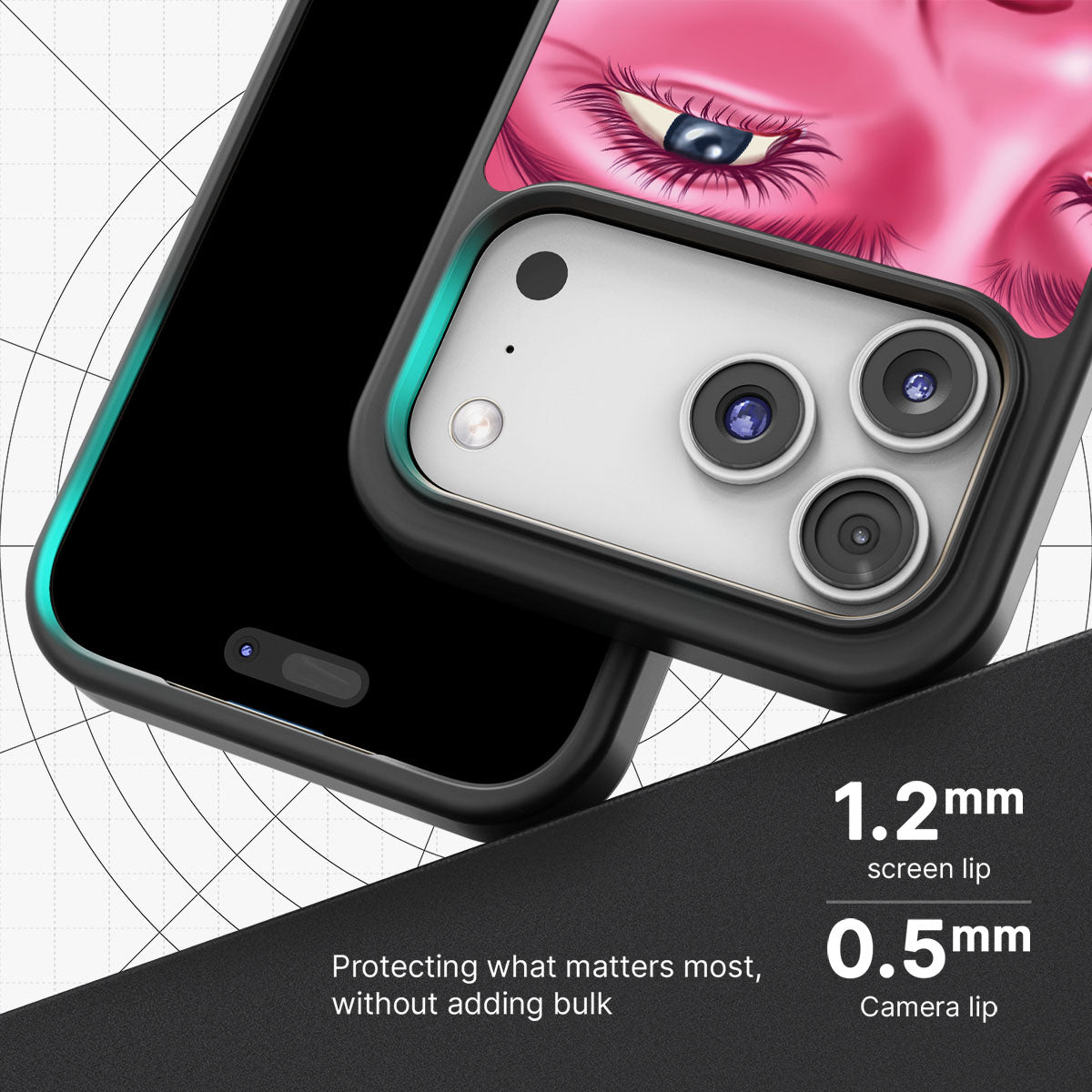 Pink Rage - iPhone 17 Pro Case #case type_core (magsafe), #case type_core (non magsafe)