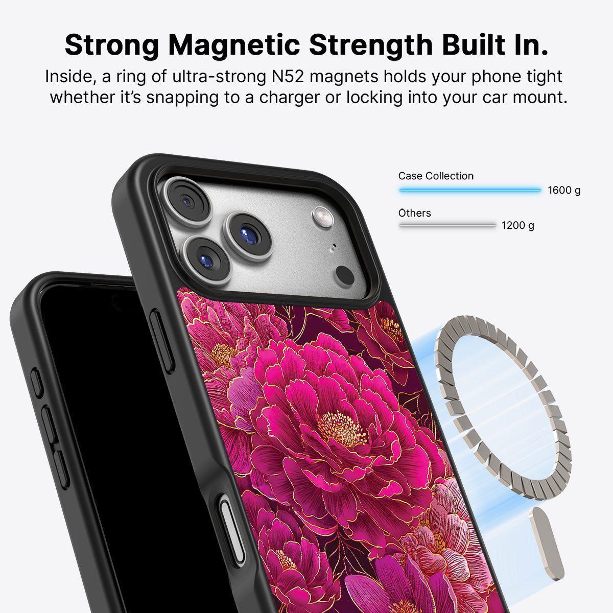 iPhone 17 Pro MagSafe case – Pink Reverie design