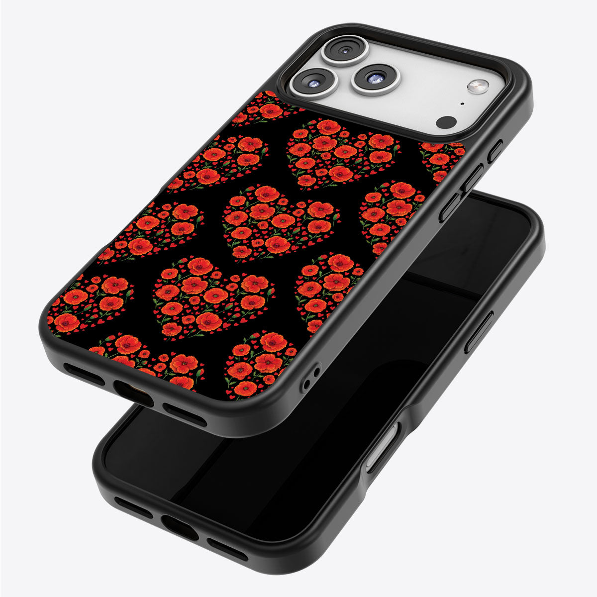 Poppy Heart - iPhone 17 Pro Case #case type_core (magsafe), #case type_core (non magsafe)