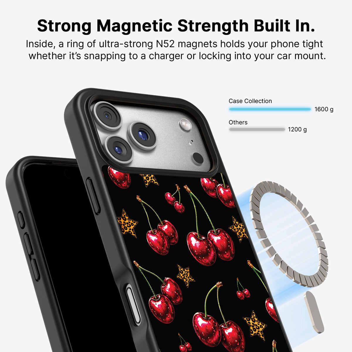 iPhone 17 Pro MagSafe case – Rebel Cherry design