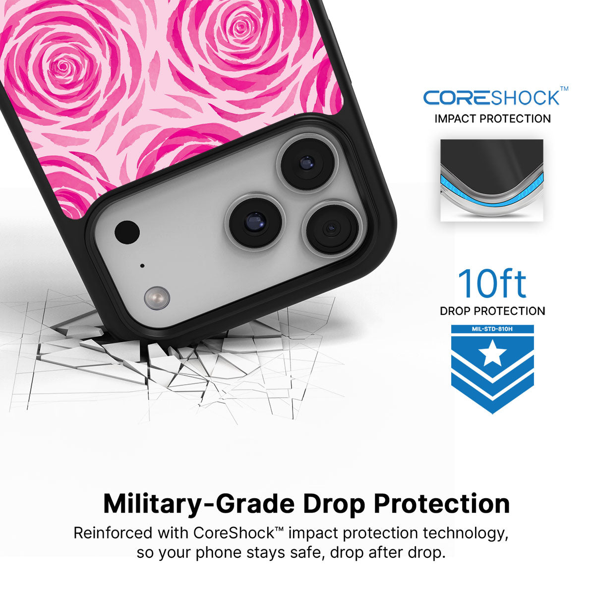 Rosy Reverie - iPhone 17 Pro Case #case type_core (magsafe), #case type_core (non magsafe)