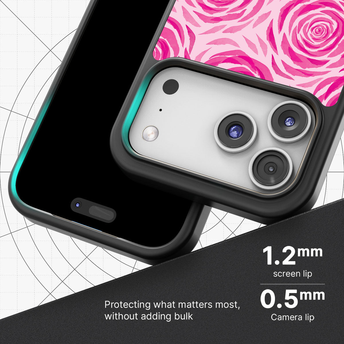 Rosy Reverie - iPhone 17 Pro Case #case type_core (magsafe), #case type_core (non magsafe)