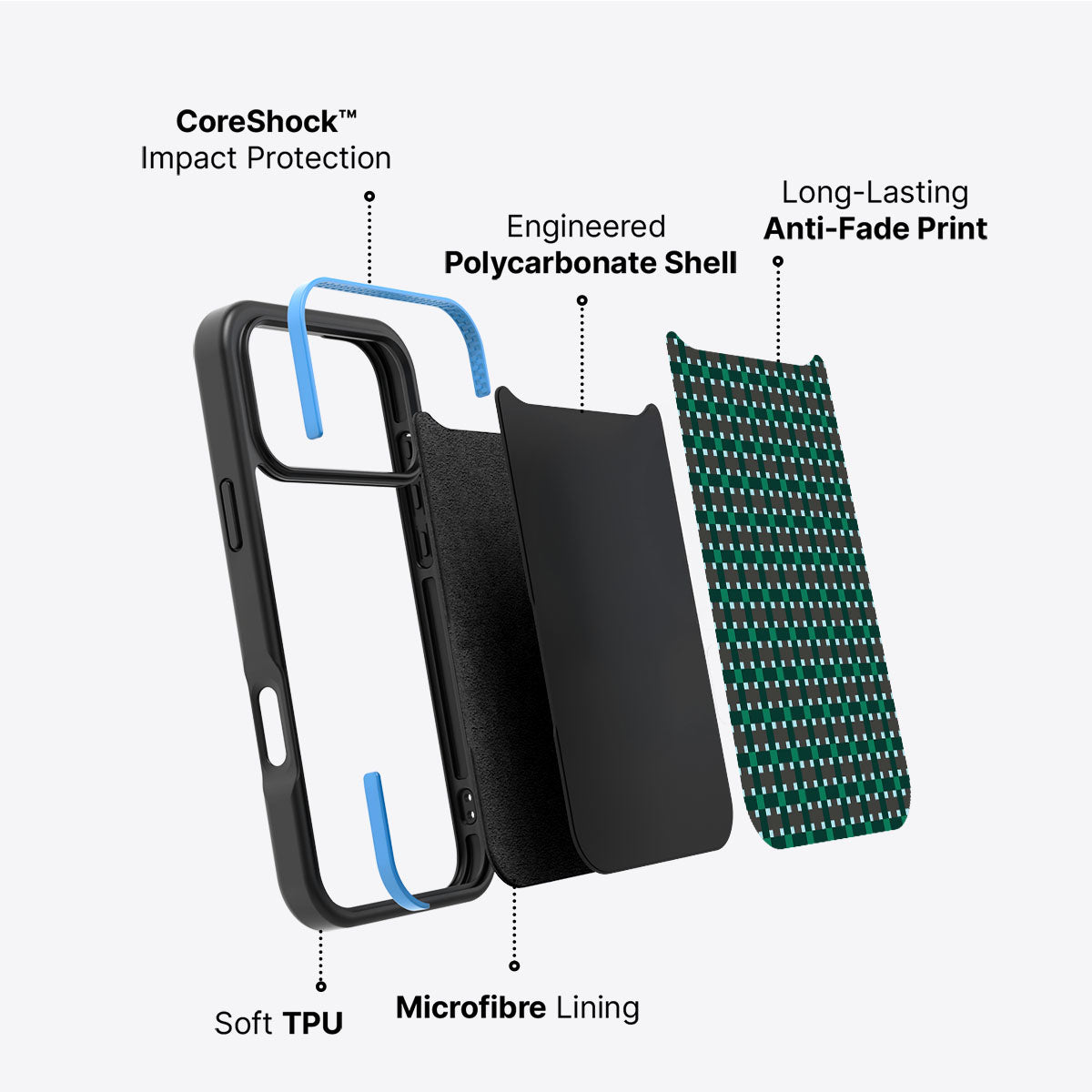 Sea of Emeralds - iPhone 17 Pro Case #case type_core (non magsafe)