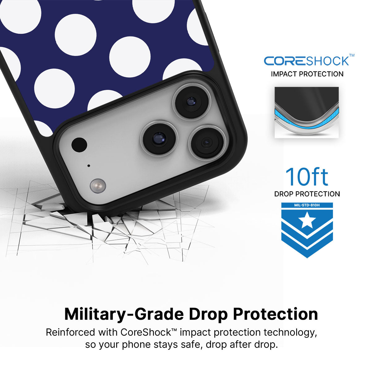 Sighting Moons iPhone 17 Pro case with drop protection