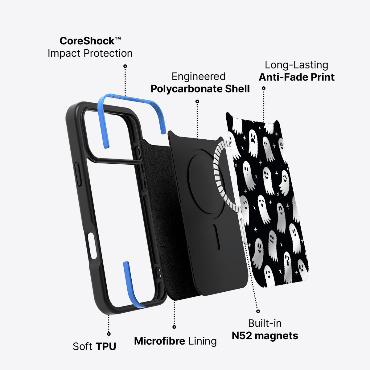 Spooky Spirits - iPhone 17 Pro Case #case type_core (magsafe)