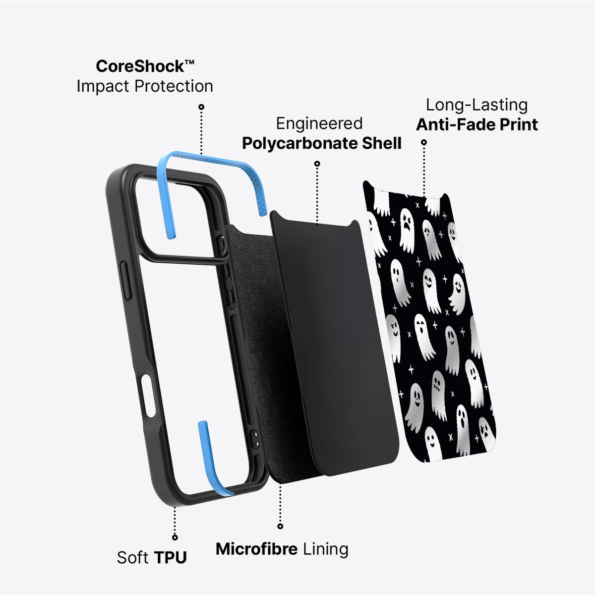 Spooky Spirits - iPhone 17 Pro Case #case type_core (non magsafe)