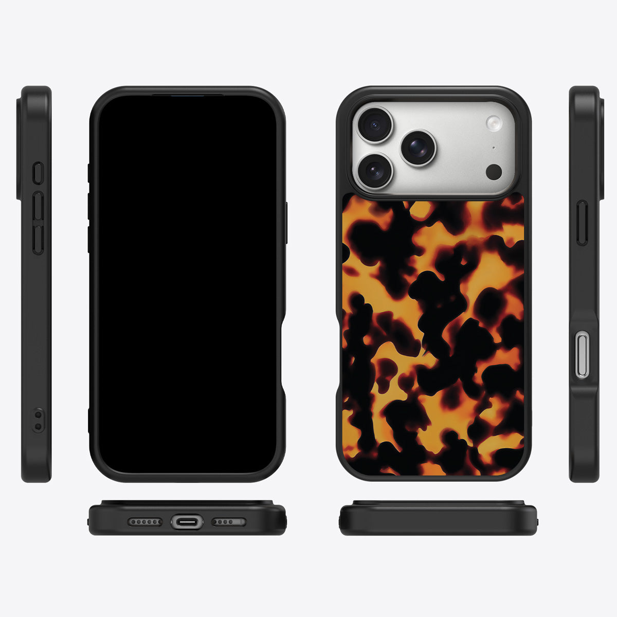Animal Print Designer iPhone 17 Pro Case – Tortoise Shell | MagSafe