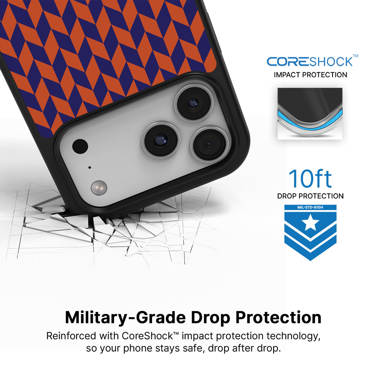 Twilight Chevron - iPhone 17 Pro Case #case type_core (magsafe), #case type_core (non magsafe)