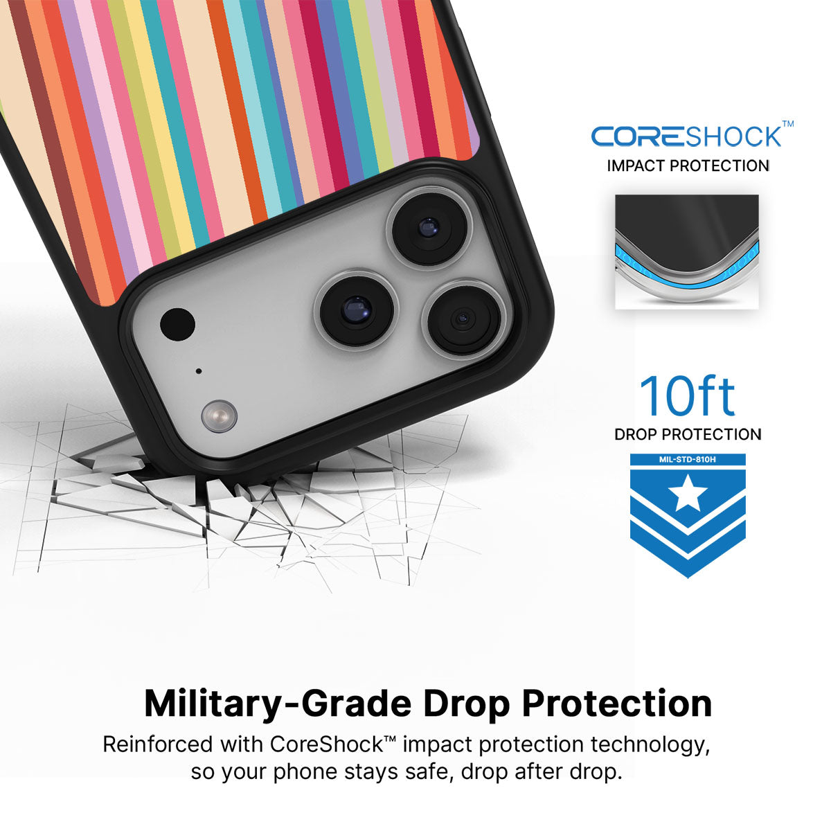 Candy Stripe - iPhone 17 Pro Max Case #case type_core (magsafe), #case type_core (non magsafe)