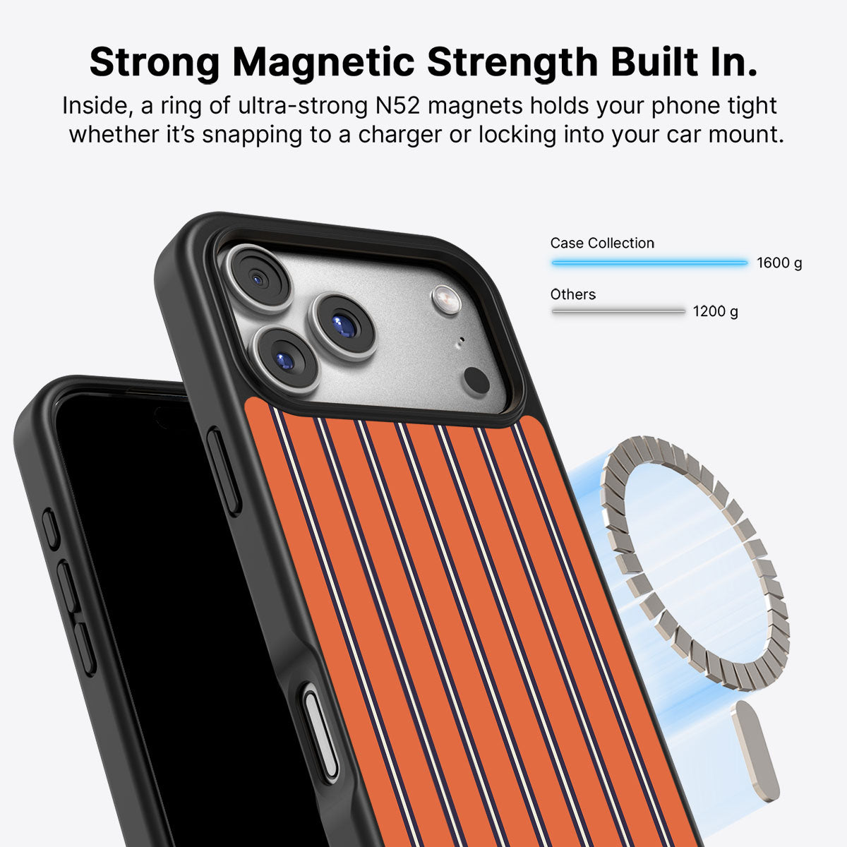 Flared Orange - iPhone 17 Pro Max Case #case type_core (magsafe)