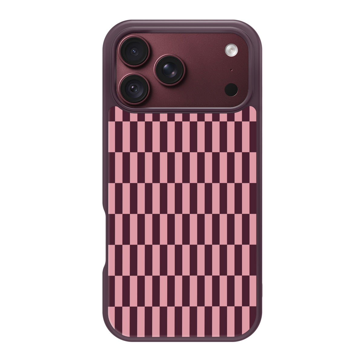 Garnet Stack design back view – iPhone 17 Pro Max case