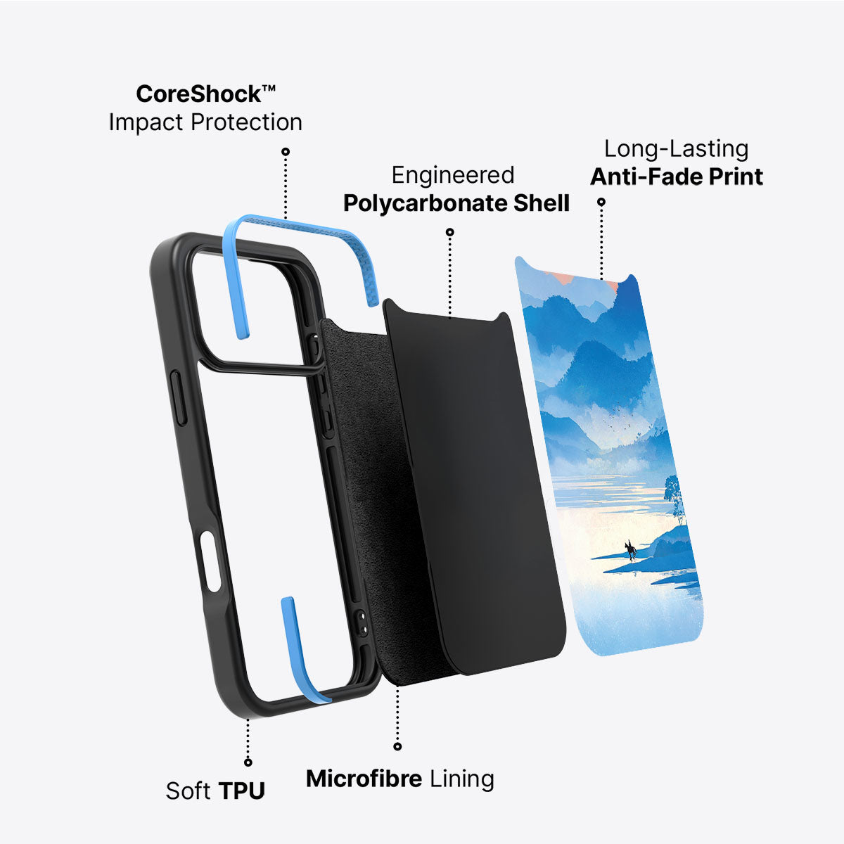 Globe Trotter - iPhone 17 Pro Max Case #case type_core (non magsafe)